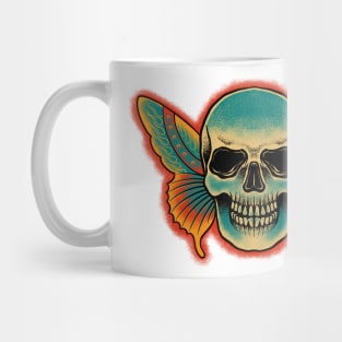 Butterfly skull Mug